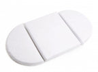 Round Baby Crib OLIN with Mattress - White