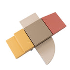 Soft Play 5 Foam Block Set - Pastel Pink Corner Climber - SpeelSterk.nl