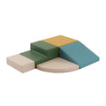 Soft Play 5 Foam Block Set - Pastel Turquoise Corner Climber - SpeelSterk.nl