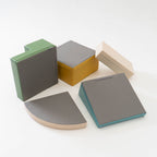 Soft Play 5 Foam Block Set - Pastel Turquoise Corner Climber - SpeelSterk.nl