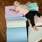 Soft Play 6 Foam Block Set - Light Pastel Explorer - SpeelSterk.nl