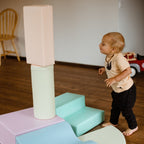 Soft Play 6 Foam Block Set - Light Pastel Explorer - SpeelSterk.nl