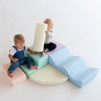 Soft Play 6 Foam Block Set - Light Pastel Explorer - SpeelSterk.nl
