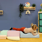 Soft Play 6 Foam Block Set - Light Pastel Explorer - SpeelSterk.nl