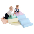 Soft Play 6 Foam Block Set - Light Pastel Explorer - SpeelSterk.nl
