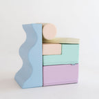 Soft Play 6 Foam Block Set - Light Pastel Explorer - SpeelSterk.nl