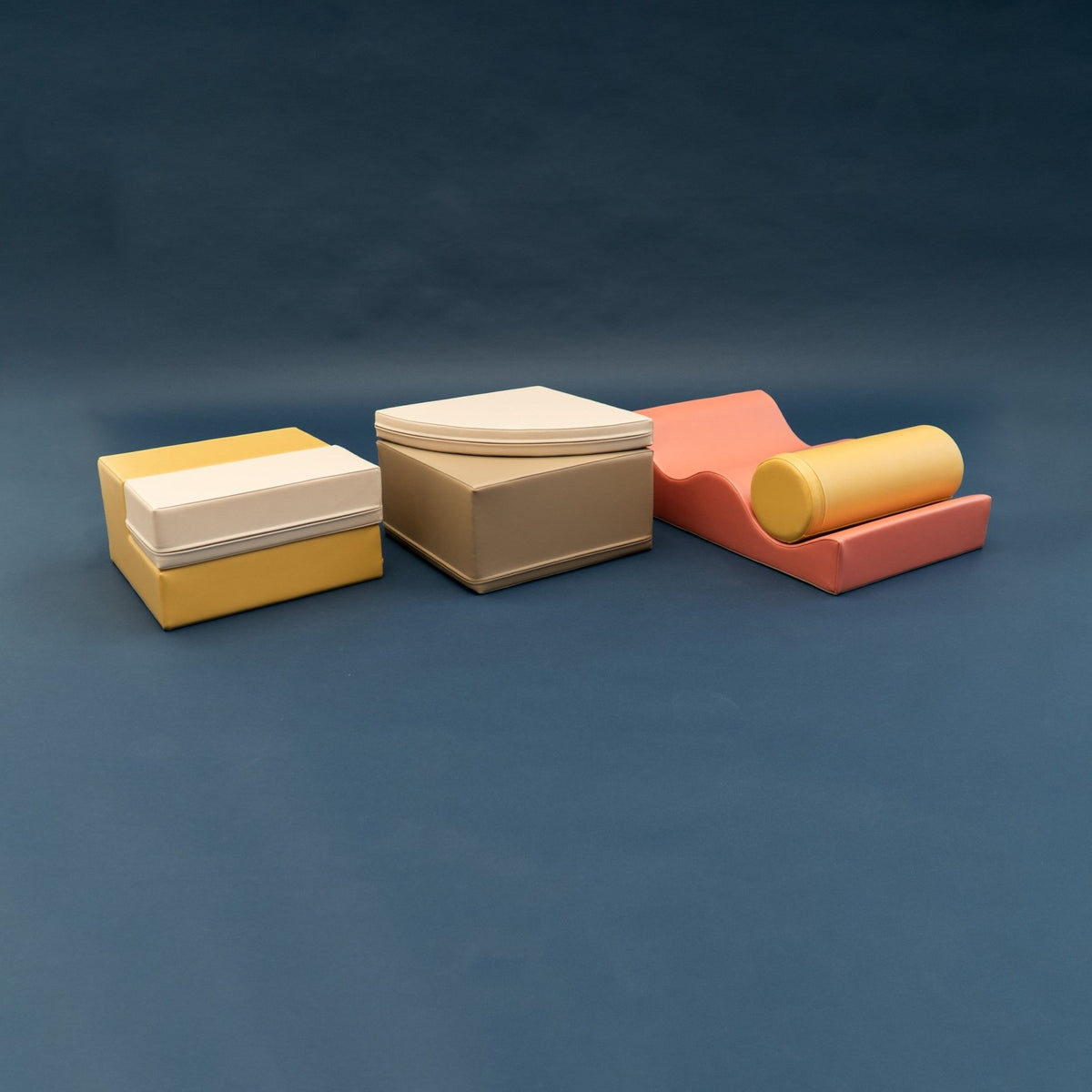 Soft Play 6 Foam Block Set - Pastel Pink Explorer - SpeelSterk.nl