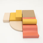 Soft Play 6 Foam Block Set - Pastel Pink Explorer - SpeelSterk.nl
