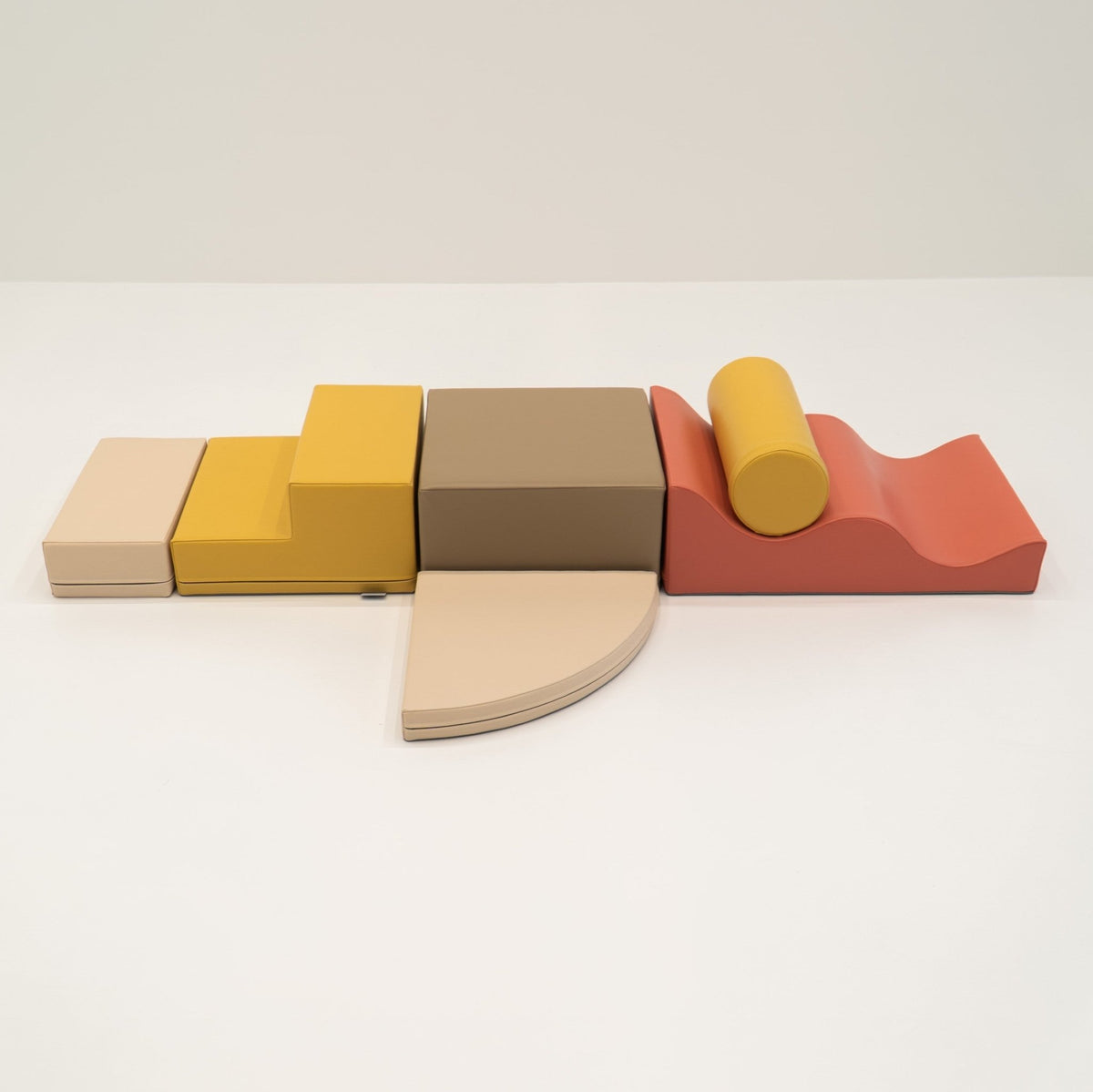 Soft Play 6 Foam Block Set - Pastel Pink Explorer - SpeelSterk.nl