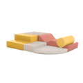 Soft Play 6 Foam Block Set - Pastel Pink Explorer - SpeelSterk.nl