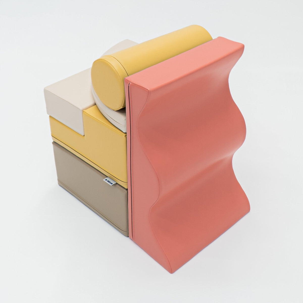 Soft Play 6 Foam Block Set - Pastel Pink Explorer - SpeelSterk.nl