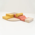 Soft Play 6 Foam Block Set - Pastel Pink Explorer - SpeelSterk.nl