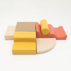 Soft Play 6 Foam Block Set - Pastel Pink Explorer - SpeelSterk.nl