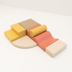 Soft Play 6 Foam Block Set - Pastel Pink Explorer - SpeelSterk.nl