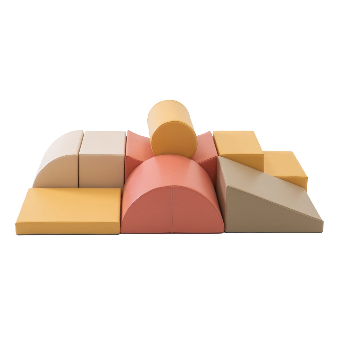 Soft Play 8 Foam Block Set - Pastel Pink Adventurer - SpeelSterk.nl