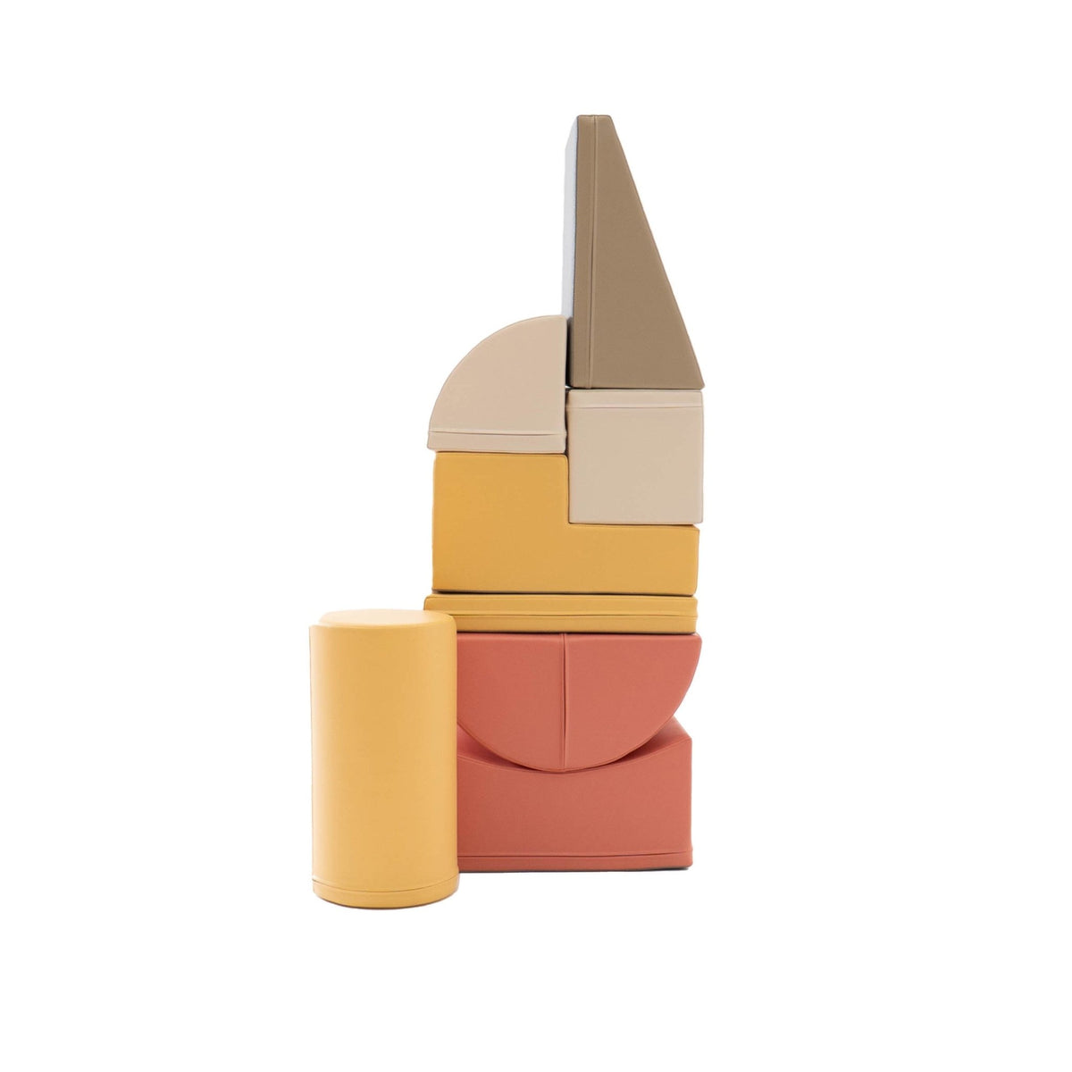 Soft Play 8 Foam Block Set - Pastel Pink Adventurer - SpeelSterk.nl