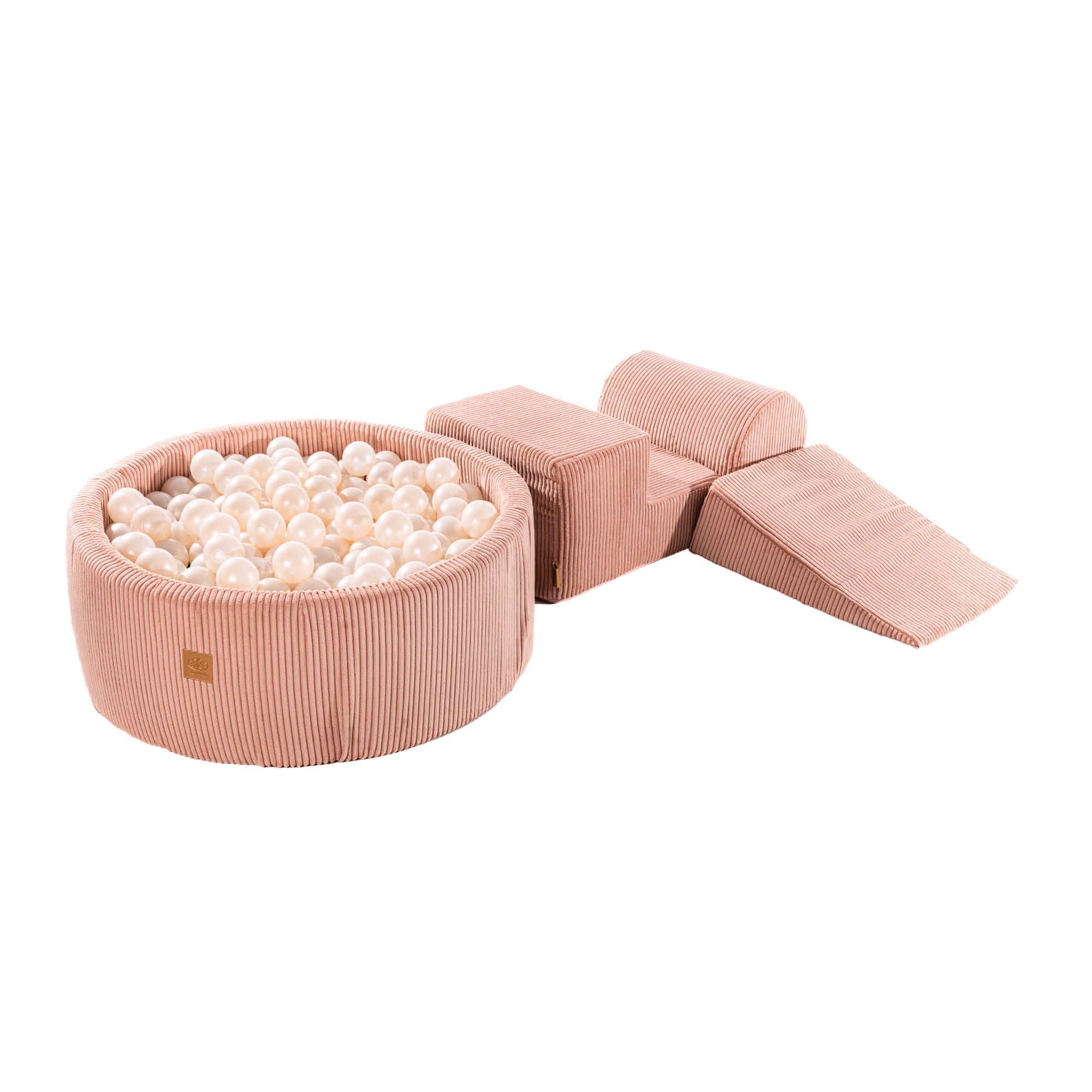 Speelset - Ballenbad - Roze en Witte Parel - Veilig en Zacht - SpeelSterk 