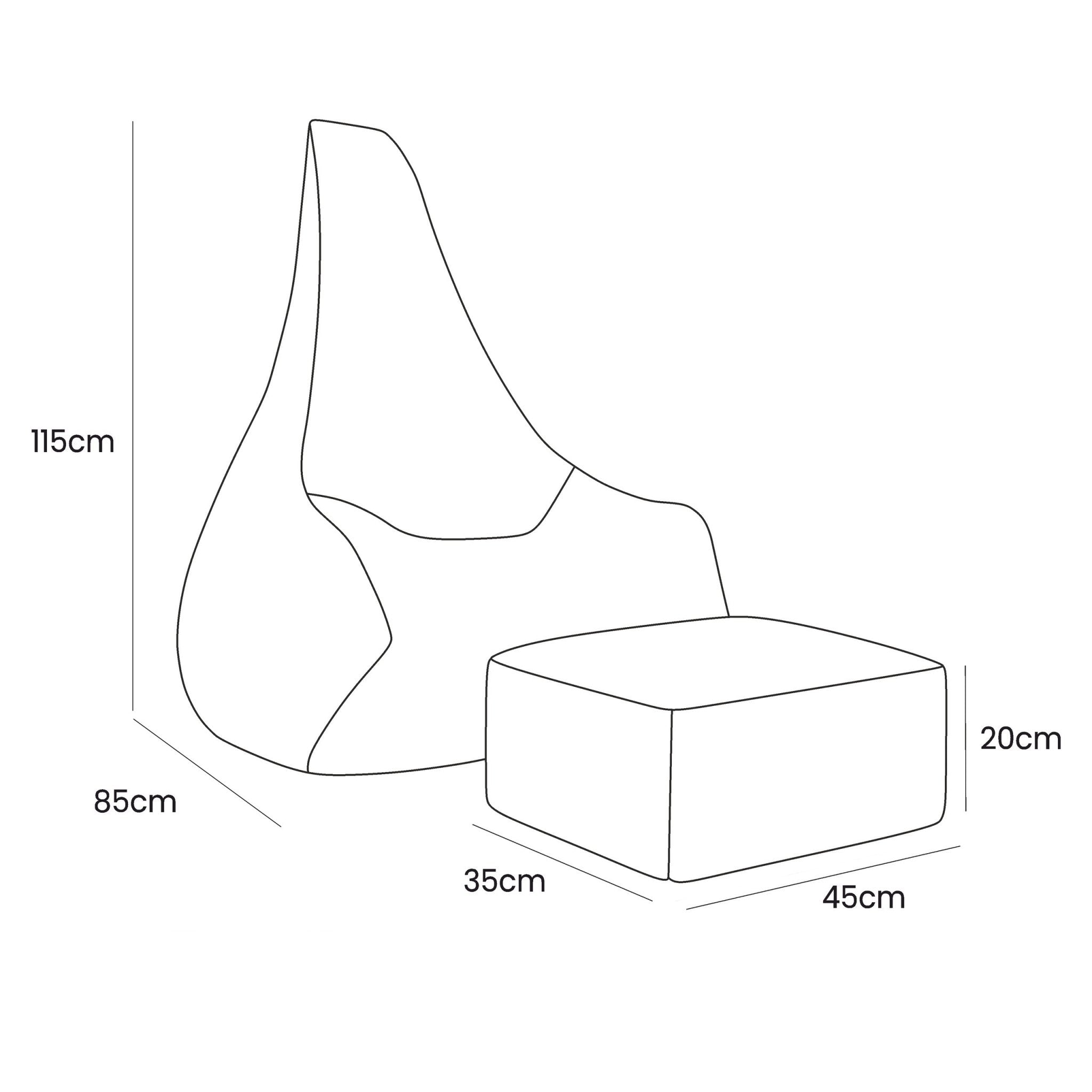 Tearo Kinderzitzak - Beige - Comfortabel Met Voetensteun - SpeelSterk 