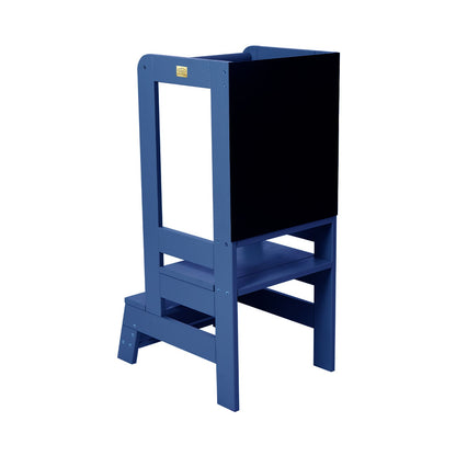 Verstelbaar Keukenhulpje - Blauw - Veilig en Leuk Voor Kinderen - SpeelSterk 