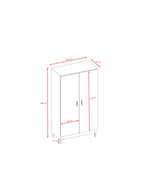 Wardrobe Kubi - White