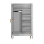 Wardrobe Kubi - White