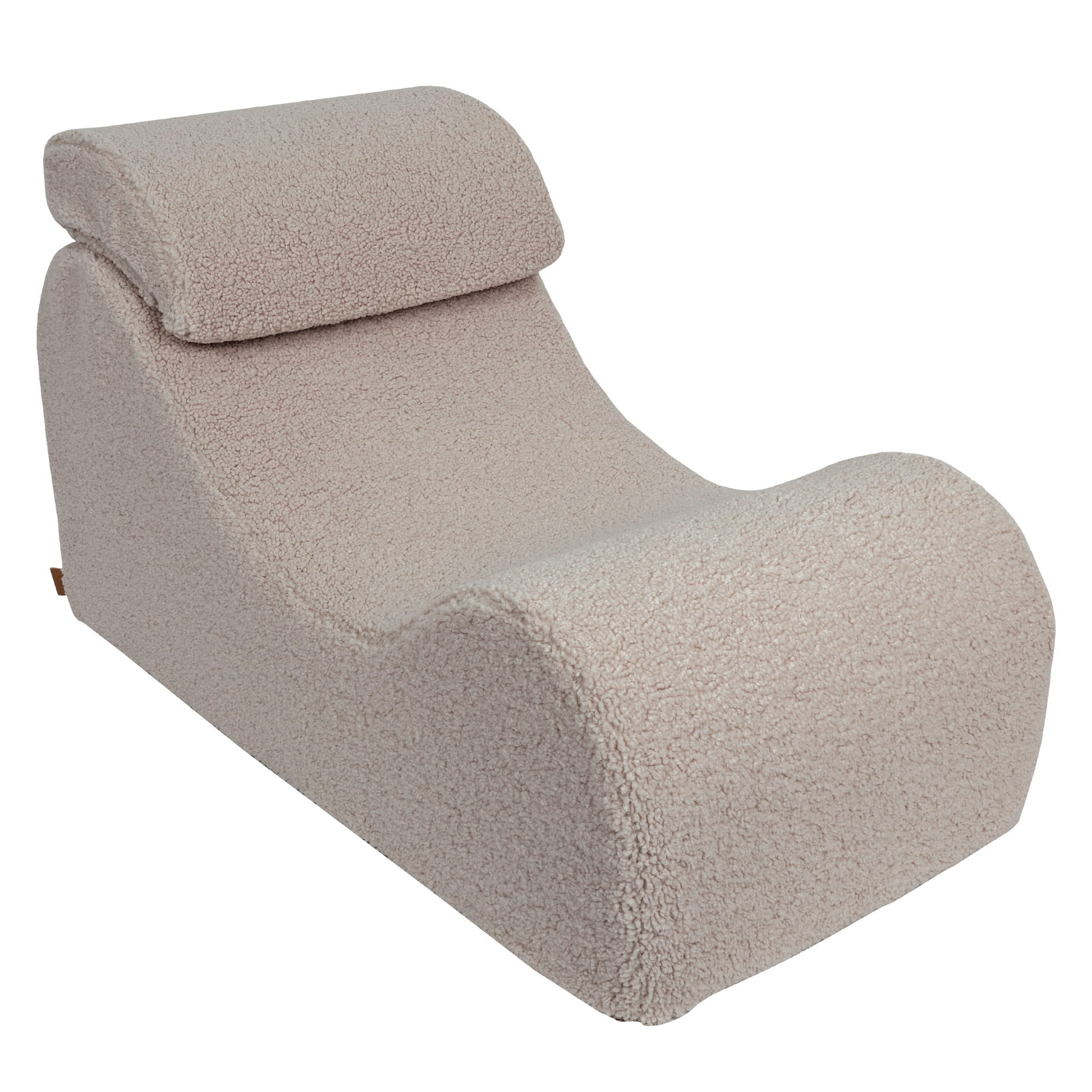 Wave Lounger Boucle - Licht Grijs - Zacht en Veilig Voor Kinderen - SpeelSterk 