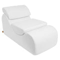 Wave Lounger Boucle - Wit - Comfortabel - Modern Design voor Kinderen - SpeelSterk 