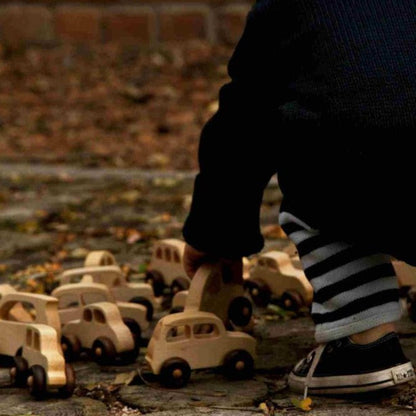 Houten Speelgoedauto - Natuurlijk Hout - Veilig En Fantasierijk Spelen - SpeelSterk 